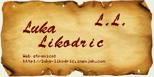 Luka Likodrić vizit kartica
